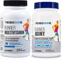 Runner Multivitamin & Joint Support Supplement – Antioxidants, Vitamin B Complex, Probiotics for Health, Energy, Endurance, Recovery - Glucosamine Chondroitin, MSM – GMP Running Supplements