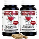 Kroeger Herb Ürünleri, Wormwood Herb, Black Walnut, Clove, Quassia, Worm Wood Detox Cleanse - Wormwood Capsules, Non-GMO, Gluten Free, No Preservatives or Fillers - 200 Capsules, USA