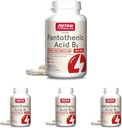 Jarrow Formulas Pantothenic Acid B5 500 mg - 100 Veggie Caps - Essential B Vitamin Dietary Supplement - Ενεργειακή Παραγωγή & Μεταβολισμός Υποστήριξη - 100 Σερβιέτες (Pack of 4)