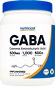 Nutricost Pure GABA 500G Toz (Gamma Aminobutyric Acid) (500 Grams/1.1 kilo)