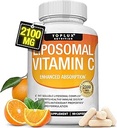 Liposomal Vitamin C 2100 mg Yüksek Aborpsiyon Yağı VIT C - Immune Support Collagen ATM Immunity Defense & Powerful Antioksi, MCT Oil & Sunflower Lecithin, Acsorbici, Vegan Non-GMO