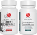 Zen Haus Iodine and Immune Bundle - 12, 5 mg Iodine Complex με τη Φόρμουλα Ανοσοποιητικής και Αναπνευστικής Υποστήριξης