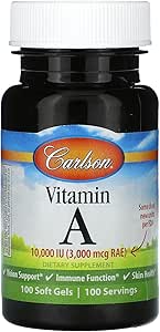 Carlson Laboratuvarları Doğal, 10000 IU, 100 Softgels