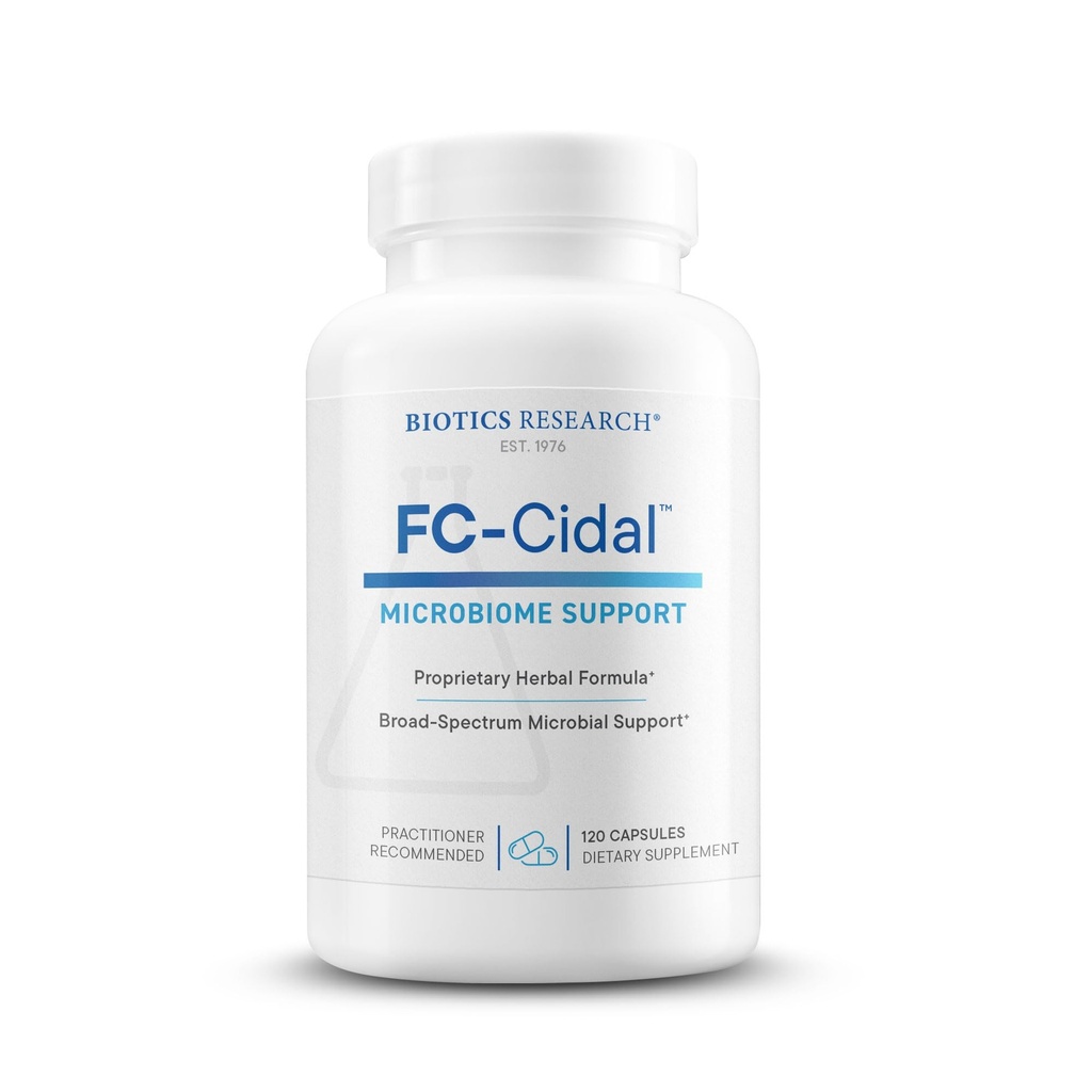 Biotics Research FC CidalTM Herbal Blend Complete GI Gut Health for Women & Men- 500 mg/Serving - 7 Βότανα Ιδιοκτητική Blend Συμπλήρωμα Υποστηρίζει Υγιεινή λειτουργία GI και Μικροβιολογική Ισορροπία 120 κάψουλες