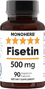 MONOHERB Fisetin 500 mg - 90 Vegetarian Capsules