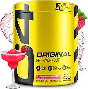 Cellucor C4 Original Pre Workout Toz Strawberry Margarita | Immune Support | Sugar Free Preworkout Energy for Men & Women | 150 mg Caffeine + Beta Alanine + Kretine | 60 Hizmetler