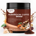 Mushroom Coffee Toz - Aslan Mane, Hericium Erinaceus, Ganoderma Lucidum, Cordyceps Militaris, Shiitake | Mushroom Instant Coffee | 50 Servisler