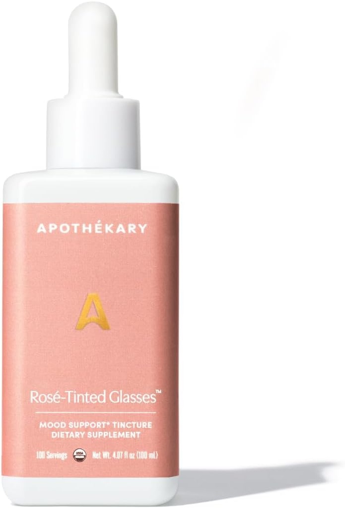 Apothékary Rosé-Tinted Glasses, Wine-Inspired Herbal Liquid Drops Herbal Supplement, Sugar Free, Vegan, 100 Servings 4.07oz