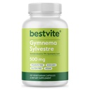 BESTVITE Gymnema Sylvestre 500 mg (120 Vejetaryen Capsules) -% 75 Gymnemic Asit - No Stearates - No Fillers - No Flow Agents- Vegan - Non GMO - Gluten Free Capsules)