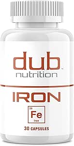 Iron - Iron Supplement, Efficient Absorption & Gentle on Stomach - No Nausea, No Synthetic Fillers - Small Clean Gelatin Capsules - Supports Daily Nutritional Needs - 30 Capsules