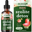 Çocuklar için Zeolit Detox - Grafik Günlük Temiz ve Konuşma Desteği Metilated B12 & Vitamin D - Çocuklar Clinoptilolit Zeolite Drops Detox Cleanse Supplement 2oz