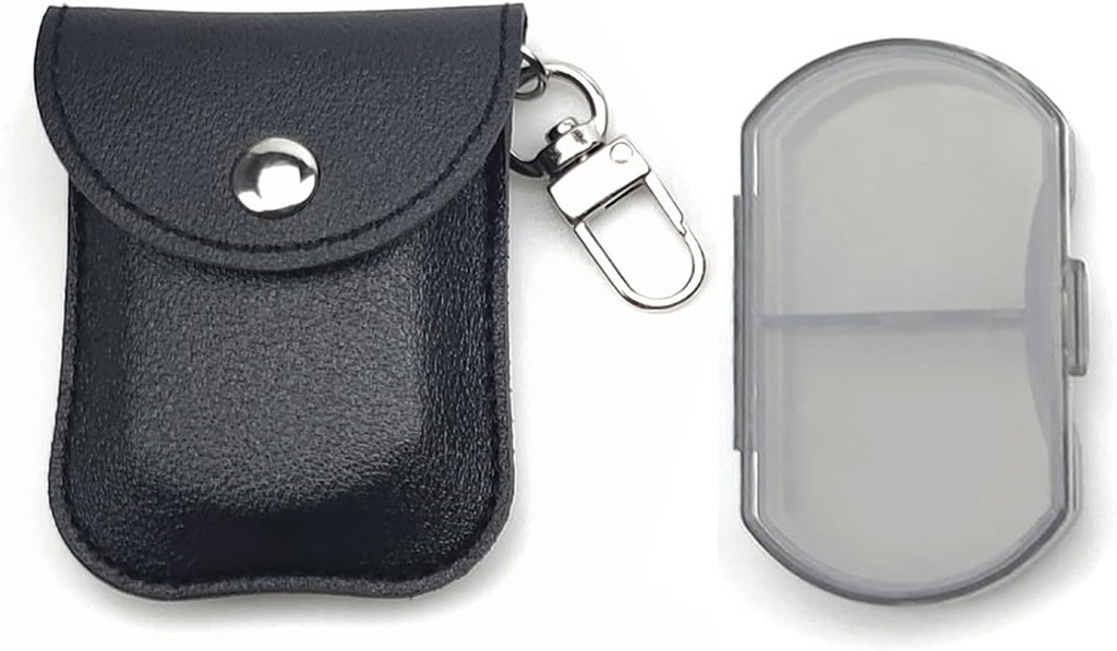 VOFOON Μικρός Διοργανωτής Χάπια, Travel Pill Box για Purse, Keychain Hill Holder, Pocket Pill Container, 2 φορές μια καθημερινή φορητή ιατρική περίπτωση βιταμίνης, Fish Oil Box, κουτί συμπλήρωμα