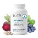 Pure Therapro Rx Torchated Multivitamin for Men and Women |til Multi Without Iron + Torch B12 & Torchfolate | Pharma Grade | 120 Capsules, 2Month Supply