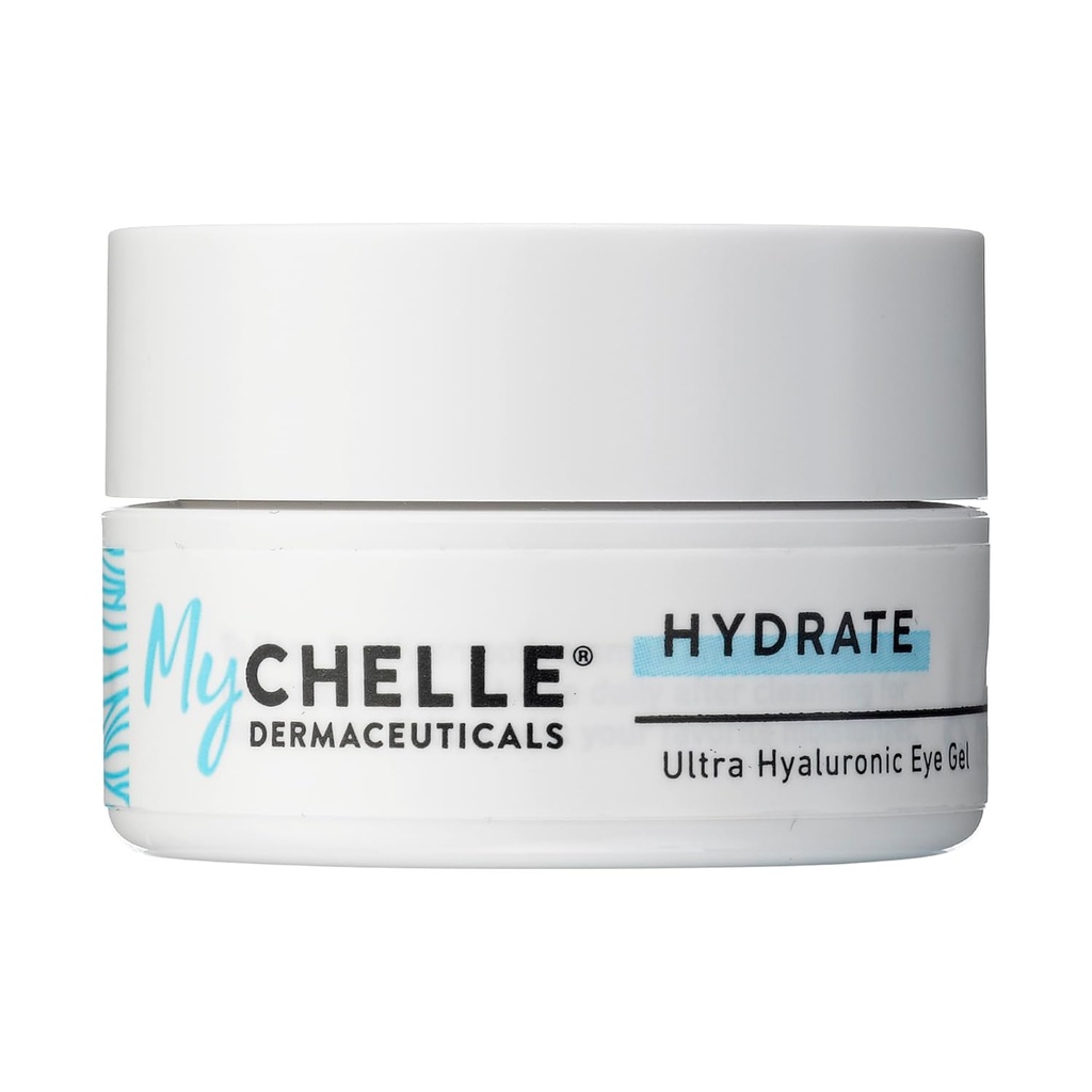 Chelle Dermaceuticals Ultra Hyaluronic Eye Gel (0.45 Fl Oz) - Vegan Hyaluronik asit ile Kuru Skin için Zengin Hydration, Sualtı Cilt Yardım ve Güzel Hatların Görünümüne Yardımcı Olabilir