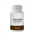 Erkekler ve kadınlar için Ultra Premium Multi Collagen Capsules, Pure Hydrolyzed Collagen,, Hair, Skin, Nails ve Ortak Destek (Types I, II, III, V, X,) 90 Capsules
