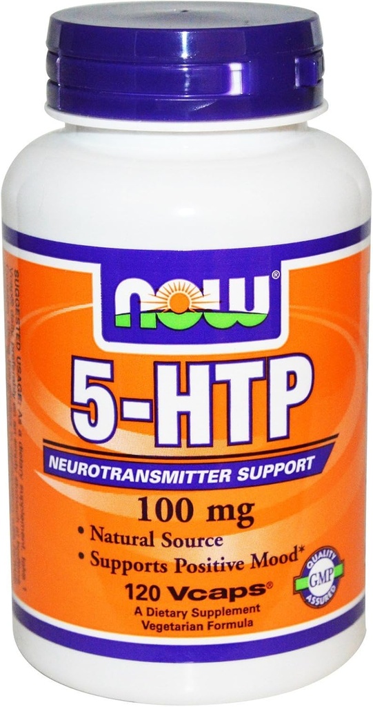 Şimdi Gıdalar, 5-HTP 100 mg Vegetarian, 240 Capsules (120 x 2 Pk)