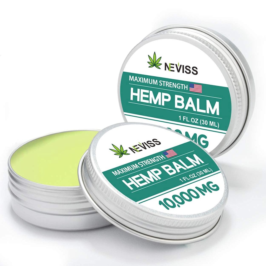 NEVISS (2 Pack) Organik Hémp Balm 10000 MG - 2 Fl Oz