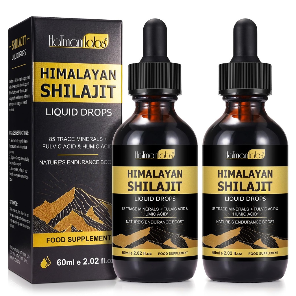 Shilajit Pure Himalaya Organik Giyim Durağı, Pure Himalaya Shilajit Machinery Liquid Gold Supplement, Shilajit Organic Drop Rich in 85+ Trace Minerals, Shilajit for Men & Women (2.02 Fl Oz)