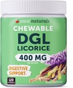 Μασώμενα δισκία DGL Licorice DGL 4000 mg – Στομάχι, κόκκαλο και ενδοκρινική ανακούφιση – Φυσικό οξύ Relux Formula – 10:1 Απολυκυρριζωμένο εκχύλισμα ρίζας Licorice – 120 Μασώμενα