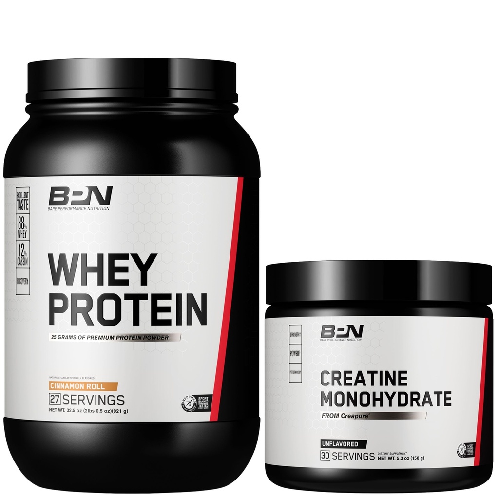 BARE PERFORMANCE NUTRITION BPN Whey Cinnamon Roll Protein +tine