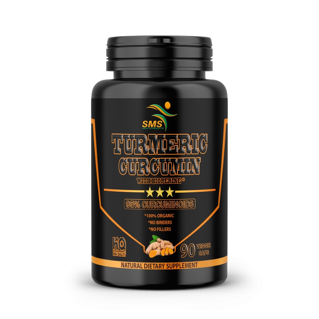 Turmeric Curcumin with Black Pepper 1,500 mg | 90 Veggie Capsules | Diyet Supplement with 95 Standardized Curcuminoids & Bioperine for Potency & Abxia | Non-GMO, Gluten Free