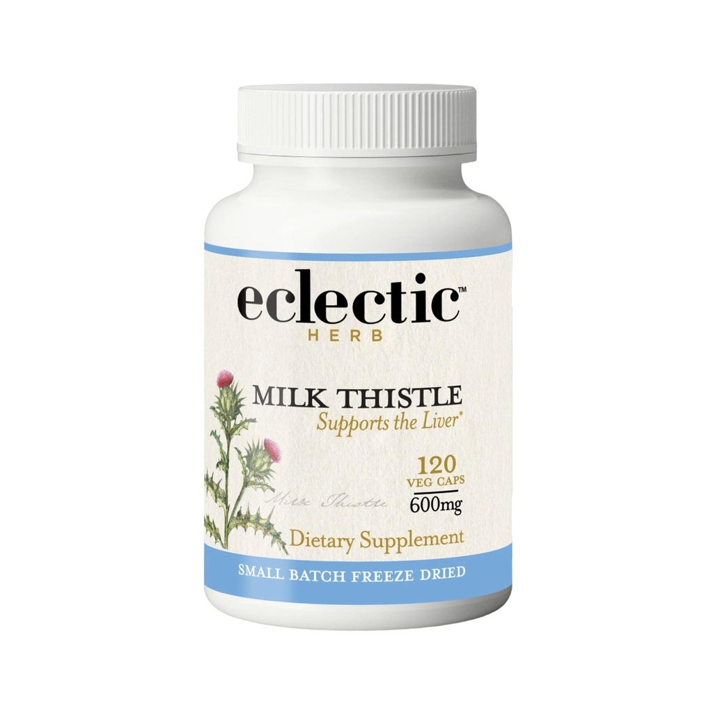 Eclectic Herb - Premium Freeze Milk Kuru Butle Capsules | Diyeter Supplement | Liver Support, Detox, Cleanse + Keep | Natural, Non-GMO, Vegan (120 CT | 600 mg)