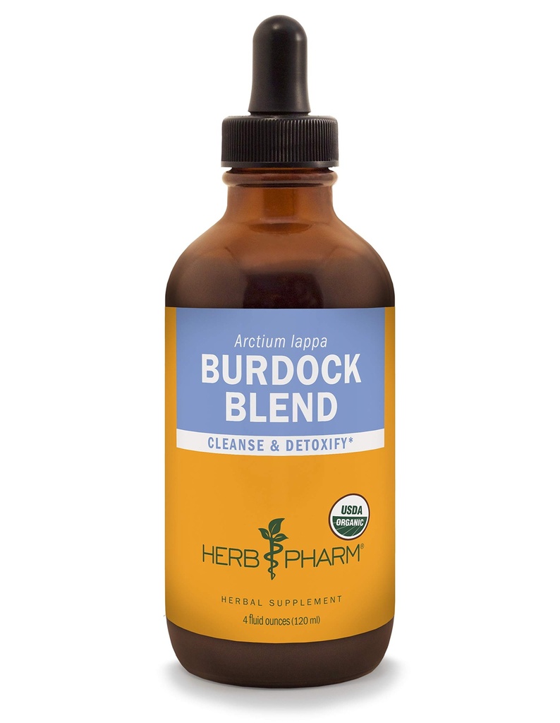 Herb Pharm Burdock Blend Liquid Extract to Support Cleansing & Detoxifying - 4 Ounce