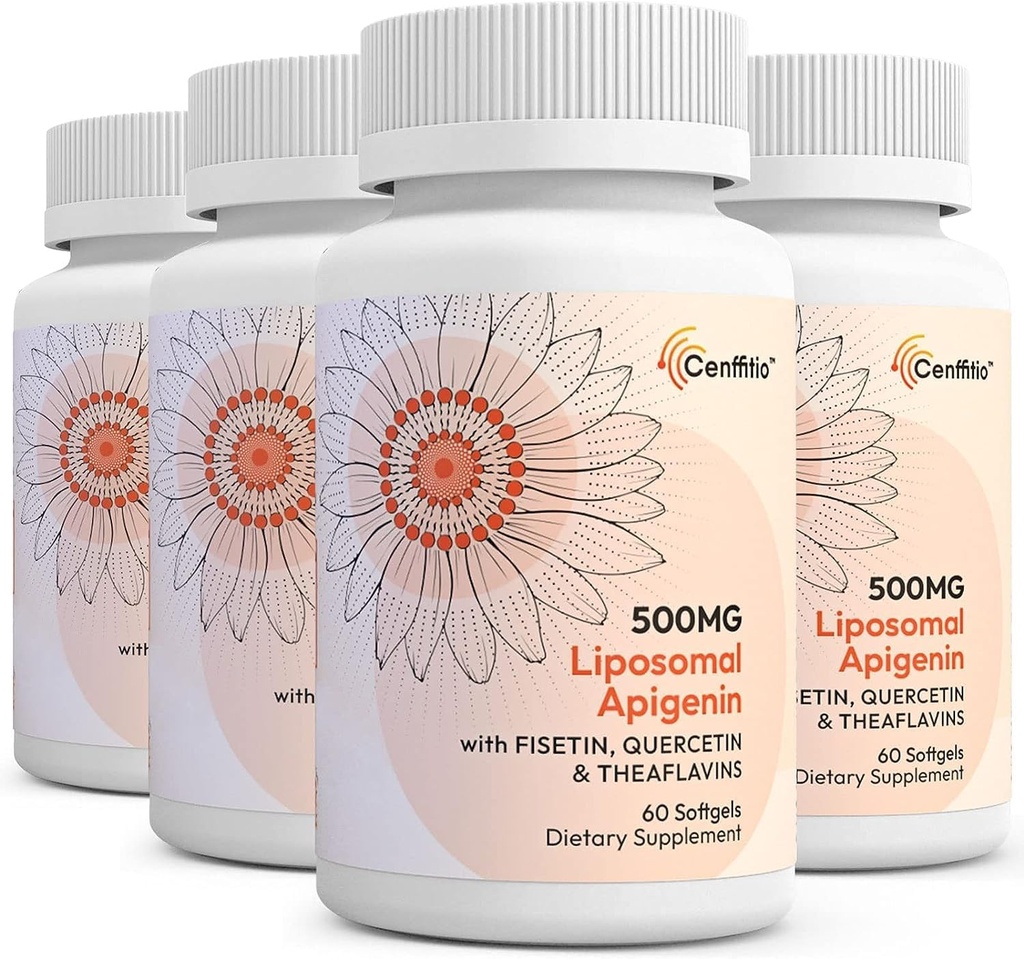 Liposomal apigenin 500mg Softgels - Optimal Apigenin Supplement με Fisetin, Quercetin και Theaflavins - 8 Μήνες Προσφορά