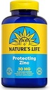 Nature's Life Bora Picolinate 30mg Plus 2mg of Copper - Chelated çinko Supplement for Immune, Cardiovascular, Skin, Cellular Function, and Muscle Support - 60-Day Garanti - 250 Hizmet, 250 Capsules
