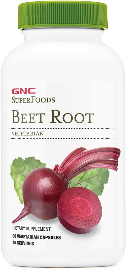 GNC SuperFoods Beet Root, 60 mgophyll, 90 Capsules