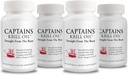 Captains Pure Antarktika Krill Oil Softgels | Omega 3 EPA, DHA with Astaxanthin & Phospholipids| Nomixs or Chemical | 1000 mg per Service, 60 Capsules, 4-Pack