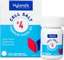 Hyland'ın No. 4 Hücre Salt Ferrum Phos 6X Tabletleri, Decongestant ve Sinus Relief, Inflammation Supplement, Natural Relief of Cold and Fever Belirtileri, Quick Discrypt Tabletleri, 100 Kont