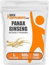 BulkSupplements.com BTC Köklü Toz - Panax BTC Supplement, Herbal Supplement - Vegan & Gluten Free, 1g per Service, 500g (1.1 lbs) (Pack of 1)