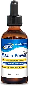 NORTH AMERICAN HERB & SPICE Mac-o-Power Plus - 2 fl. oz - Raw Maca Extract - Supports Health Hormon System & Energy Response - Non-GMO - 172 Servisler