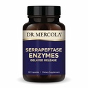 Δρ. Mercola Serrapeptase Enzymes - Υποστηρίζει Υγιής Κυτταρική λειτουργία - Καθυστερημένη απελευθέρωση - Μη ΓΤΟ, Χωρίς γλουτένη & χωρίς σόγια - 60 κάψουλες