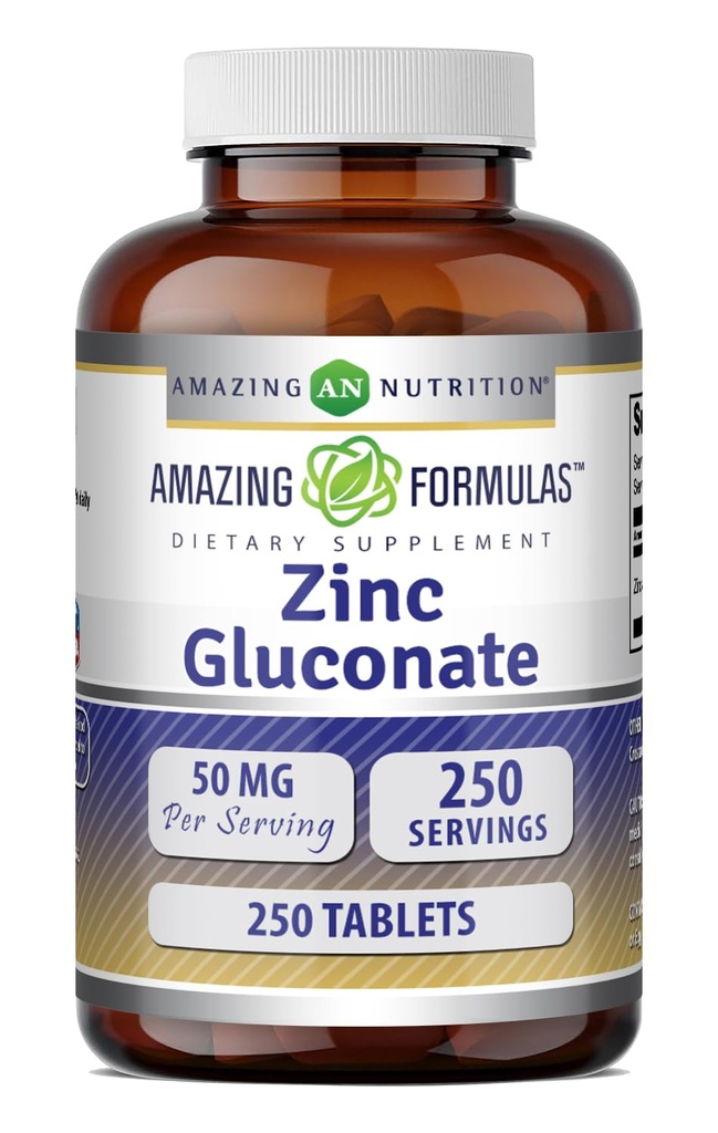 Amazing Formulas Zinc Gluconate 50 Mg συμπλήρωμα 