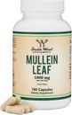 Çift Wood Supplements Mullein Leaf Capsules 10.000 mg Strength, 180 Vegan Capsules with No Fillers, Supports Lung & Respiratory Health