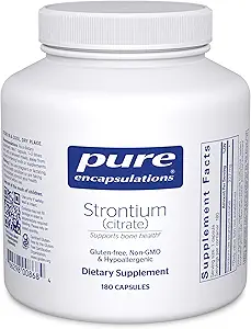 Saf Encapsulations Strontium (Citrate) | Hipoallergenik Diyetsel Supplement Sağlıklı Kemikleri Desteklemek * | 180 Capsules