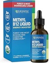 USDA Organic Vitamin B12 Liquid Drops - Μεθυλοκοβαλαμίνη για την ενίσχυση της ενέργειας και του νευρικού συστήματος Υποστήριξη - 30 εξυπηρετήσεις - Εξαιρετικά βιοδιαθέσιμες για απορρόφηση - μη-GMO, Vegan, Frawberry Flavor, 1 Fl Oz