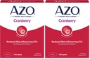 AZO Cranberry Urinary Tract Health Supplement, 1 Hizmet: 1 Cranberry Juice, Sugar Free Cranberry Pills, 50 Count (Pack of 2)
