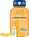 Konsyl Gut Health Turmeric Ginger Fiber Gummies - Digestive Health+ - Vejetaryen Fiber Supplement Gummies for Yetişkinler- Count 56