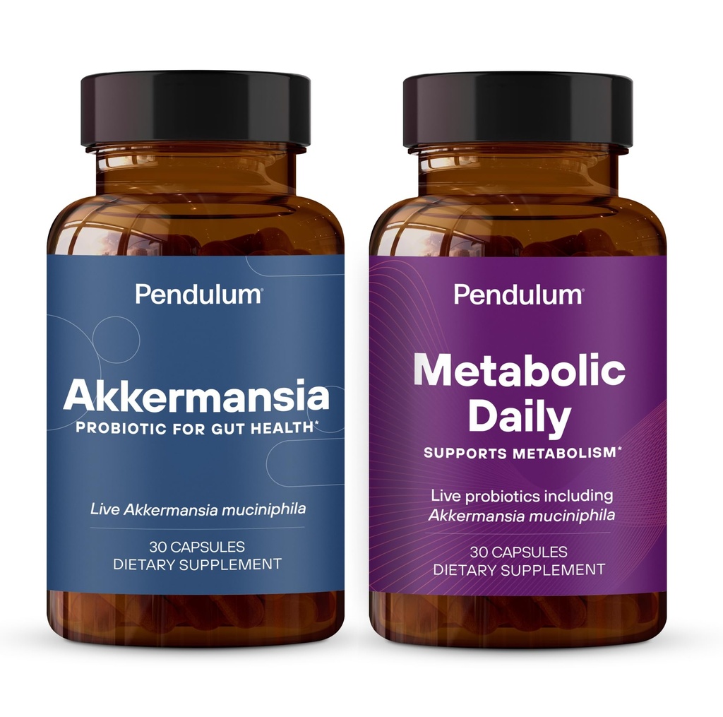 Pendulum Akkermansia & Metabolic Daily Sche - Live Probiyotik Supplements The Gut Lining, Support GLP-1 Production, Supports Metabolism
