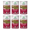 ORGANIC INDIA Whole Psyllium Husk Toz Organik - Psyllium Husk Fiber Supplement, Digestion Support, Vegan, Gluten-Free, Non-GMO, ► & In unknown Fiber Source - 12 oz Canister, 6 Pack