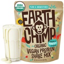 DünyaChimp Organik Vegan Protein Tozu - Probiyotikler ile - GMO, Süt Ücretsiz, Whey, Fabrika Kadınlar ve Erkekler için Temel Protein Tozu, Gluten Free - 26 Hizmet 32 Oz (Plain & Unsweeten)