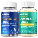 Liposomal Calcium AKG συμπλήρωμα 1500mg + Vegan Omega 3 συμπλήρωμα 1000mg