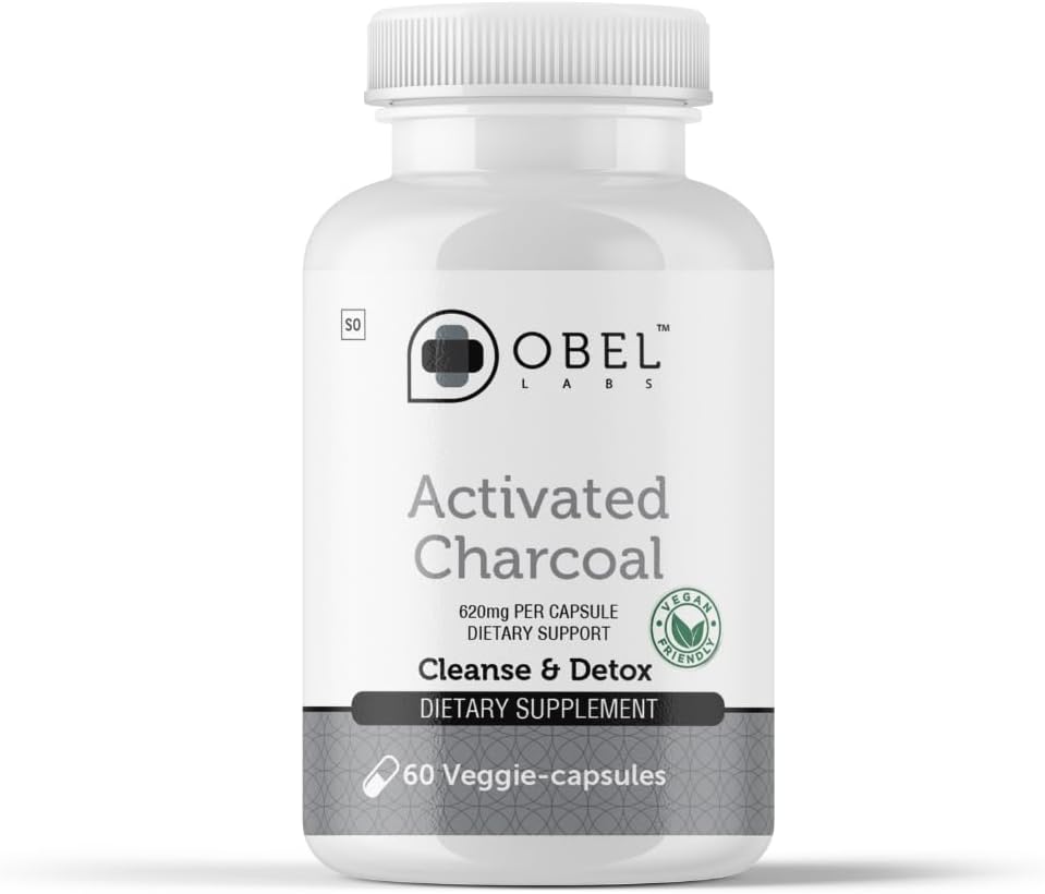 Obel Aktif Charcoal Capsules | Digestive Support Supplement