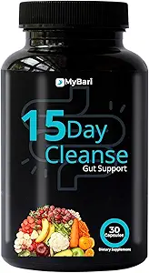 15 Günlük Temiz - Gut ve Kolon Desteği - Senna, Cascara Sagrada & Psyllium Husk - ABD'de Yapılacaklar - 30 Capsules