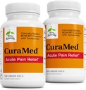 Terry Natural CuraMed Akut Pain Relief - Supplement with BCM-95 Curcumin & BOS-10 Boswellia - Black Sesame Tohum Oil to Support Relief of Occasional Discomfort - 120 Liquid Gels (Pack of 2)