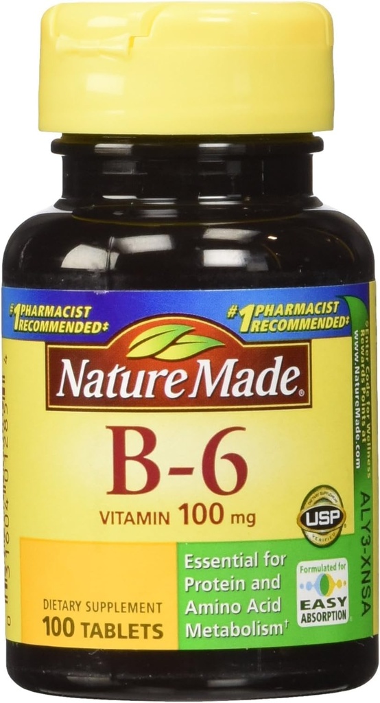 Doğa B-6 100 Mg, Tabletler, 100-Count (Pack of 2)