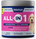 Vetericyn All-in 1 Multifunctional Puppy Supplement | Digestive Enzymes + Antioxidant Immune Support for Puppies + Vitamins, Minerals, Prebiotics, Probiotics, and Omegas. 90 Count